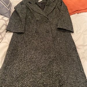 ASOS black white wool jacket